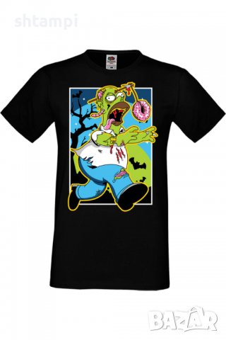 Мъжка тениска The Simpsons Homer Simpson 01,Halloween,Хелоуин,Празник,Забавление,Изненада,Обичаи,