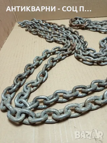 Стар Синджир От Телфер 4 метра., снимка 3 - Антикварни и старинни предмети - 49521609