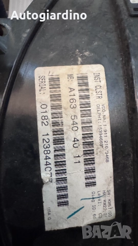 Километраж за Mercedes ML - A1635404011 / 0182123844077, снимка 2 - Части - 51836641