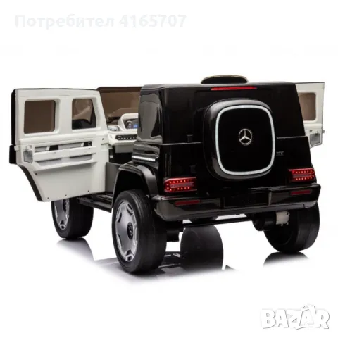 Акумулаторен джип Mercedes EQG Electric G-class 12V с отварящи се врати и меки гуми 4х4, снимка 7 - Електрически играчки - 48643666