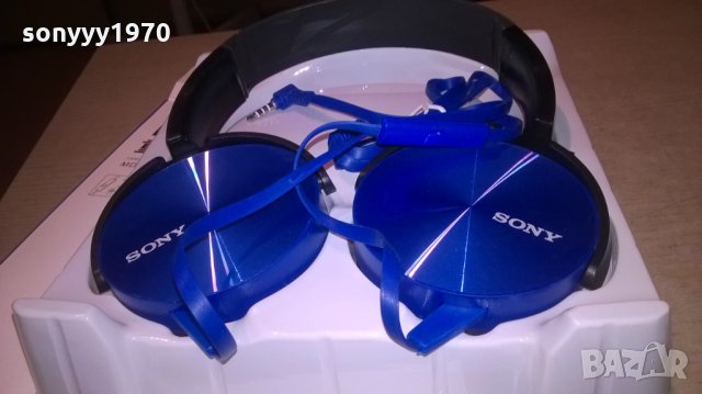 SONY HEADPHONES-NEW BLUE, снимка 3 - Слушалки и портативни колонки - 26647143