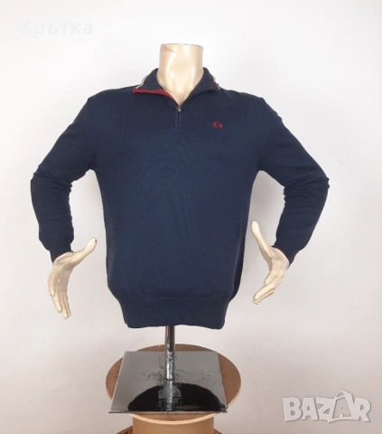 La Martina - Оригинален мъжки пуловер с цип размер M, снимка 5 - Пуловери - 53570344