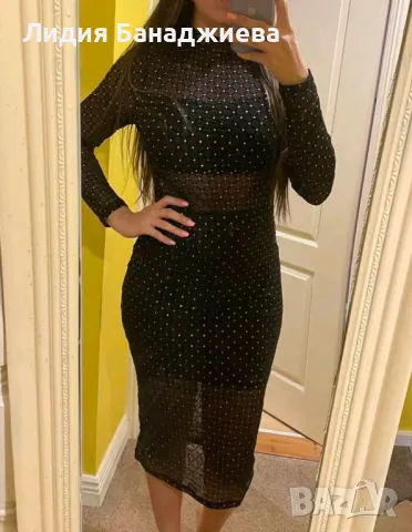 Мрежеста рокля, снимка 5 - Рокли - 49601045