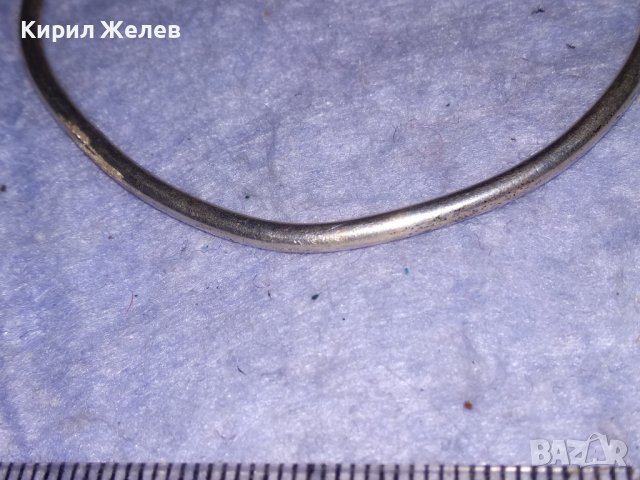 СТАРА СРЕБЪРНА ГРИВНА Тип ТОРКВА ВИСОКА ПРОБА СРЕБРО РЪЧНА МАЙСТОРСКА КЛАСИЧЕСКА ИЗРАБОТКА 20128, снимка 11 - Антикварни и старинни предмети - 40524062