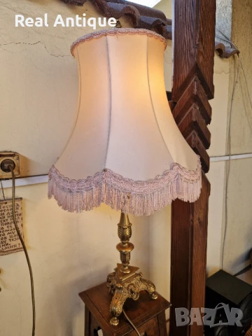 Превъзходна голяма антикварна бронзова настолна лампа , снимка 8 - Настолни лампи - 50605282