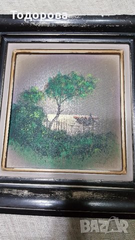 Миниатюрна картина., снимка 3 - Антикварни и старинни предмети - 27367786