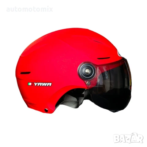 КАСКА ЗА МОТОР С ТЪМЕН ВИЗЬОР - Червен