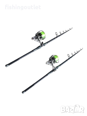 Топ шарански комплект - два телекарпа , две макари с 17лагера и корда, снимка 2 - Въдици - 51749415