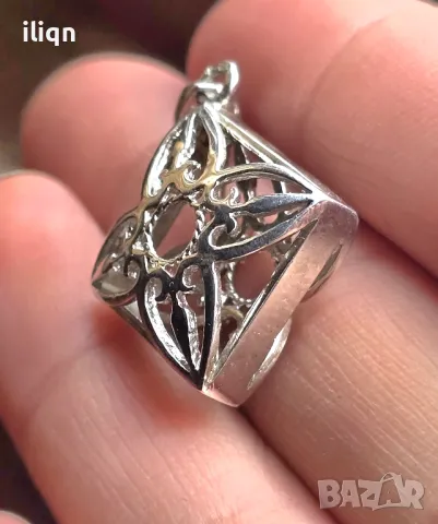 Сребърна висулка. Цена 22,99лв. Разгледайте и останалите ми обяви., снимка 2 - Колиета, медальони, синджири - 49893394