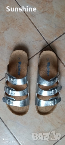 Дамски чехли RICHTER ест.кожа -> размер 38, снимка 3 - Чехли - 51692726