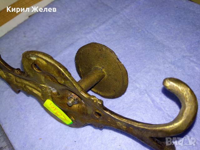 СТАРА КРАСИВО СТИЛНО ОРНАМЕНТИРАНА БРОНЗОВА РЕТРО ЗАКАЗАЛКА За ПОРТМАНТО 42762, снимка 5 - Антикварни и старинни предмети - 43827948