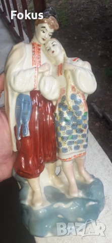 Руски порцелан фигура статуетка носии печат, снимка 6 - Антикварни и старинни предмети - 50966399