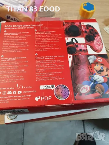 Контролер, ROCK CANDY, поликарбонат, за Nintendo Switch, снимка 4 - Аксесоари - 50315113
