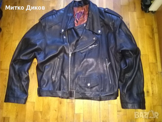 Рокерско яке немско естествена кожа/ехтер ледер/като ново размер ХЛ
