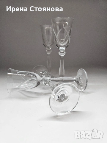 Bohemia, серия Angela кристалин. Общо са 5 модела по 4 броя чаши. Общо 20 броя чаши. , снимка 11 - Чаши - 53391115