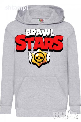 Детски Суитчър/Суитшърт Brawl Stars logo,Brawl Stars,Игра,Подарък,Изненада,Забавление,Рожден Ден, снимка 2 - Детски анцузи и суичери - 38313934