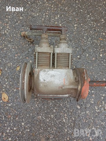 Продавам Въздушен двубутален компресор и монофазен ел. двигател