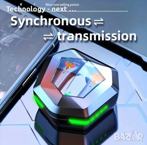 Безжични слушалки N35 TWS Gaming Earbuds Game mode, снимка 4 - Bluetooth слушалки - 52880486