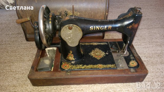 Ръчна шевна машина Singer, снимка 2 - Антикварни и старинни предмети - 26811661