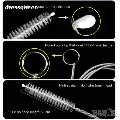 3352 пружина с четчица за почистване и отпушване на дренажния канал на хладилник, снимка 9 - Други стоки за дома - 37337240