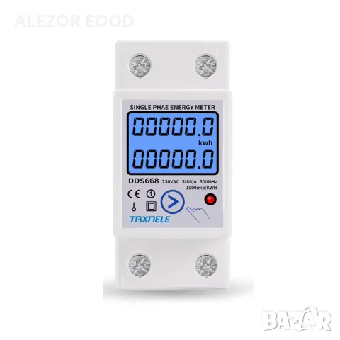 Електромер монофазен 80А, Еднотарифен, KW/h, V, A, Hz, W 4212, снимка 6 - Друга електроника - 49526682