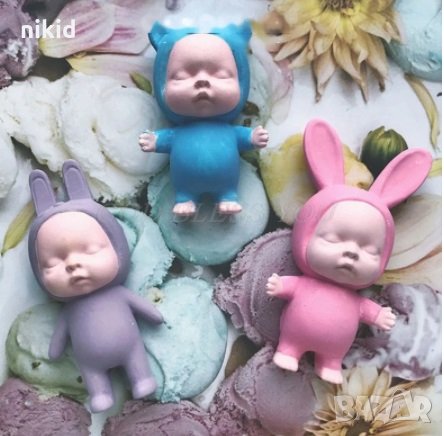 Cry Baby Cry Babies Мини кукла бебе силиконов молд форма фондан шоколад смола глина гипс сапун декор, снимка 2 - Форми - 32492635