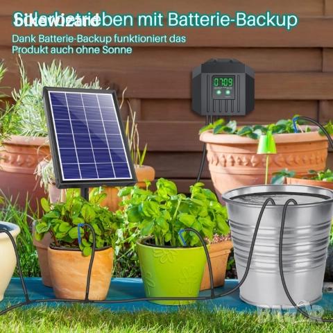 Соларна автоматична система за поливане на растения Biling 3.5W НОВА, снимка 4 - Напояване - 52251195