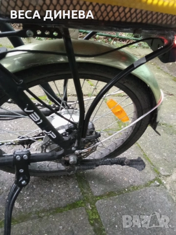 Продавам Електрически Сгъваем Велосипед с скорости Мотор 250 вата Батерия 36 волта 10 ампера , снимка 10 - Велосипеди - 53458292