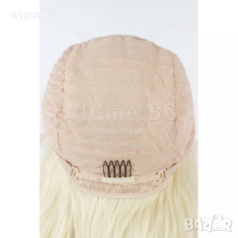 Дълга къдрава руса лейс фронт перука Бети, снимка 3 - Аксесоари за коса - 35626776