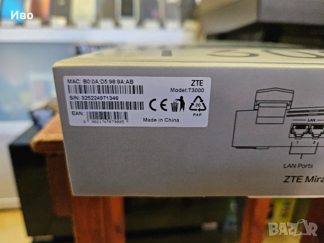 Ритер ZTE T3000 В отлично техническо и визуално състояние., снимка 2 - Рутери - 52005915