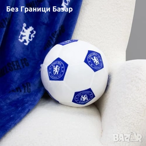 Нова Мека възглавница Chelsea FC с лого – перфектен подарък за фенове, снимка 2 - Възглавници - 52134812