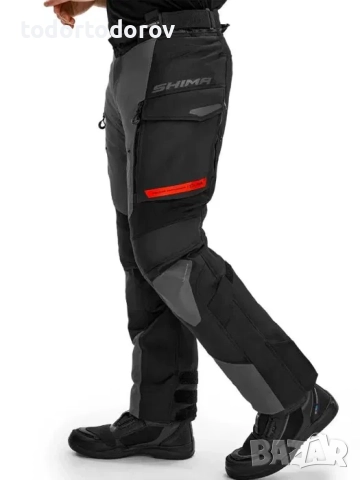 Мъжки текстилен мото панталон SHIMA DUNE WP Red/Gray, снимка 6 - Аксесоари и консумативи - 51514747