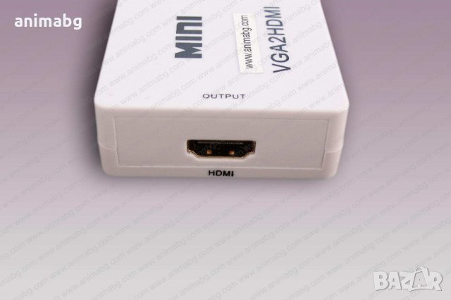 ANIMABG VGA към HDMI преобразувател с аудио 3.5мм, снимка 3 - Други - 33144815