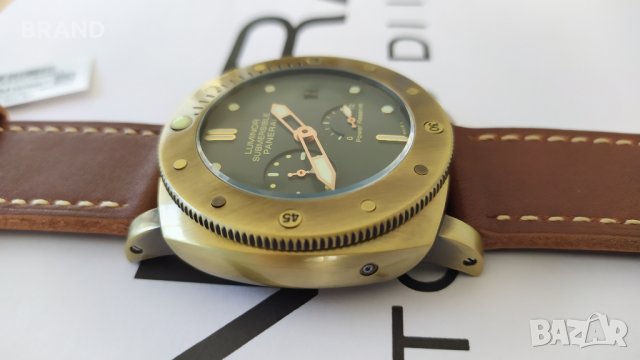 Panerai LUMINOR SUBMERSIBLE 1950 3days power reserve BRONZO клас 5A+, снимка 8 - Мъжки - 28234414