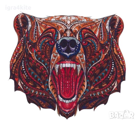 Дървен пъзел животни МЕЧКА / А4 формат Размер М / 27 МОДЕЛА, снимка 6 - Игри и пъзели - 43288202