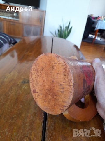 Стара дървена кана, снимка 5 - Други ценни предмети - 40599617
