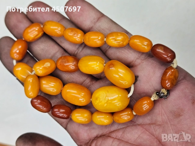 Кехлибарен стар гердан., снимка 8 - Колиета, медальони, синджири - 53192601