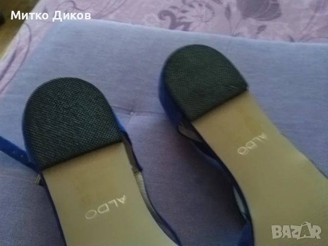 Дамски обувки естествена кожа велур нови маркови на Алдо №40 стелка 255мм, снимка 7 - Дамски ежедневни обувки - 51422674