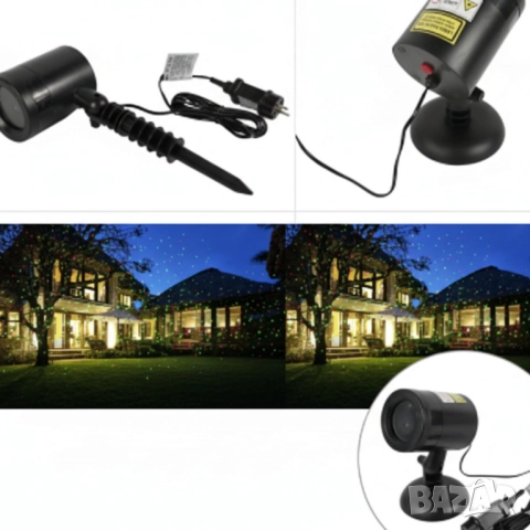 Лазерен прожектор за двор и фасада с 9 режима на светлина, снимка 5 - Други - 52093449