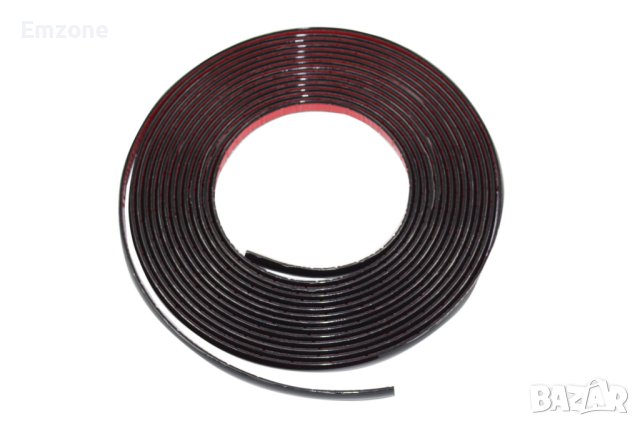 Декоративна лайсна автомобил универсална самозалепваща лента 10м х 6мм Черна, снимка 3 - Аксесоари и консумативи - 39276553