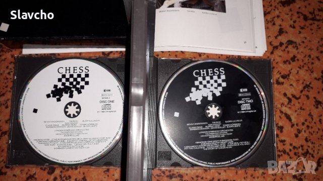 Компакт диск, двоен - CHESS 2 X CD ALBUM 1984 ABBA RELATED MUSICAL/ PRESS BENNY ANDERSSON/TIM RICE, снимка 4 - CD дискове - 38271550