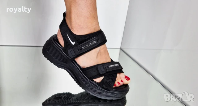 Nike черни дамски сандали , снимка 6 - Сандали - 51229509