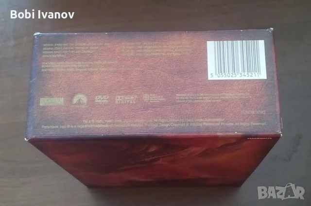 Indiana Jones Индиана Джоунс (4 диска бокс кутия) DVD Трилогия и бонус диск с Бг Субтитри 2003г., снимка 7 - DVD филми - 50916233