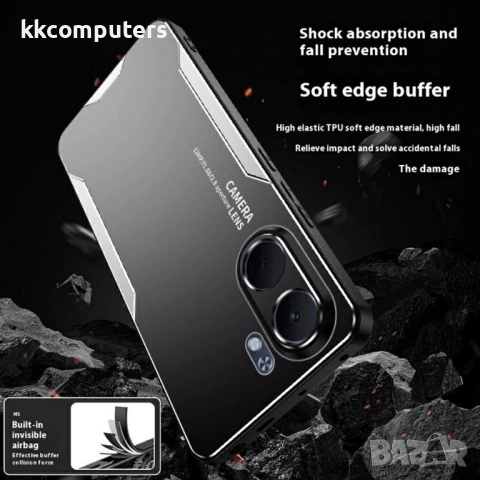 Oppo A5x 5G / 4G Aluminium Alloy/ Anti-drop Удароустойчив Калъф и Протектор, снимка 7 - Калъфи, кейсове - 51677905