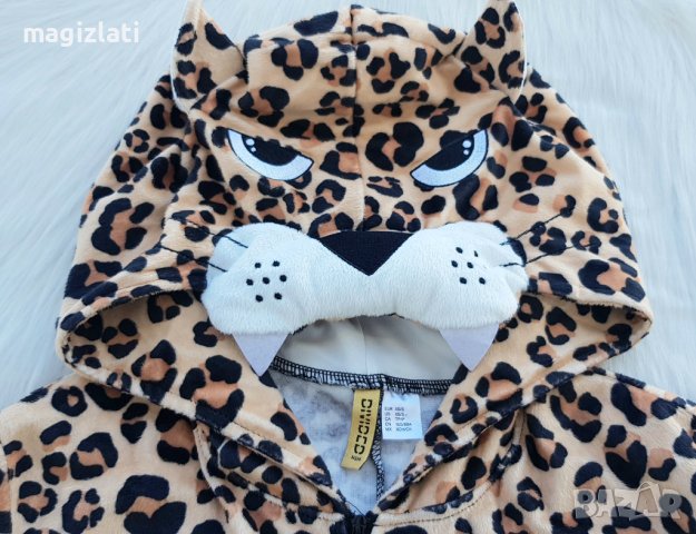 Гащеризон пижама H&M леопард S-M НОВА, снимка 4 - Нощници - 44112054