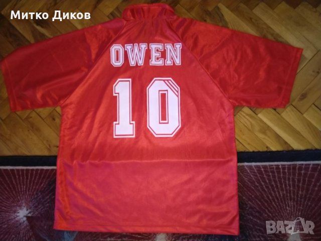 Ливърпул фенска тениска 2002г №10 Майкъл Оуен, снимка 4 - Футбол - 26505579