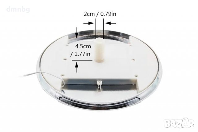 Душ пита за душ кабина с Led осветление ТS317, 25 cm, снимка 5 - Душ кабини и вани - 38971069