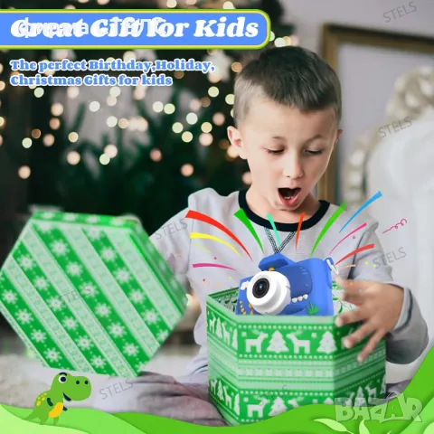 Детски фотоапарат STELS X350, Селфи снимки, Full HD видео, Игри, снимка 5 - Образователни игри - 49810526