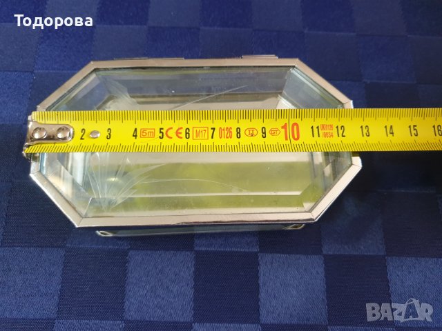 Кутия за бижута от кристално фасетно стъкло, снимка 5 - Антикварни и старинни предмети - 43593862