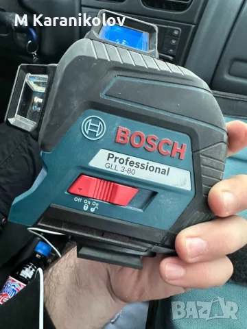 Лазер Bosch GLL 3-80 червен
